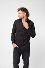 Cargar imagen en el visor de la galería, Camisa Skinny negra
