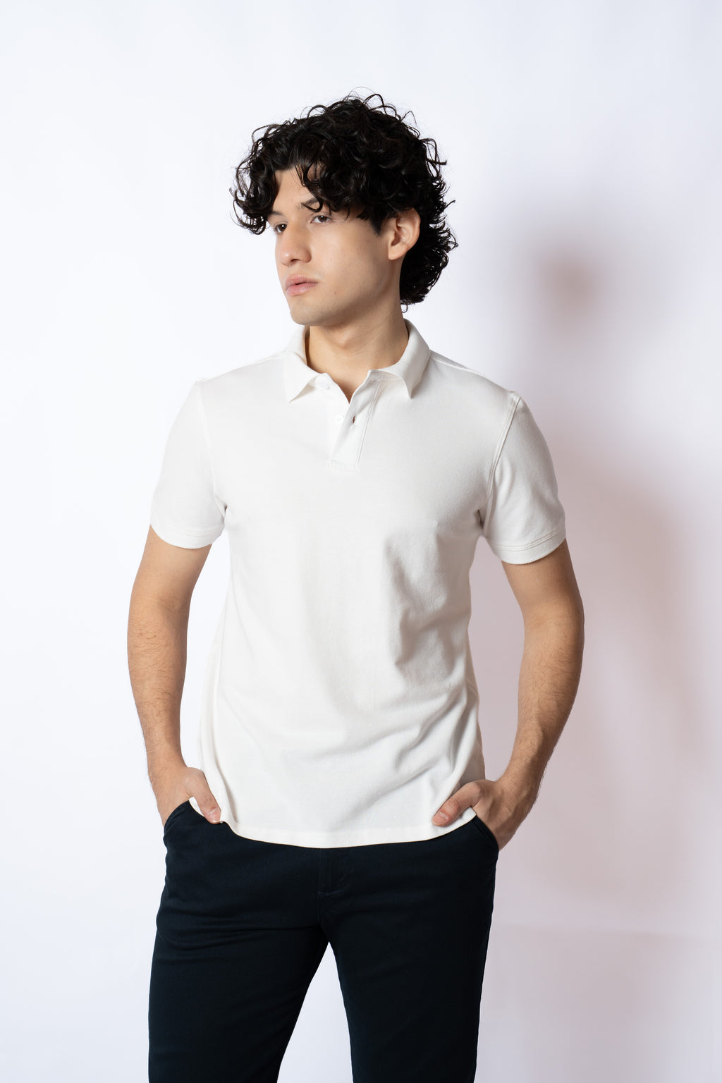 REMERA POLO BEN MARFIL