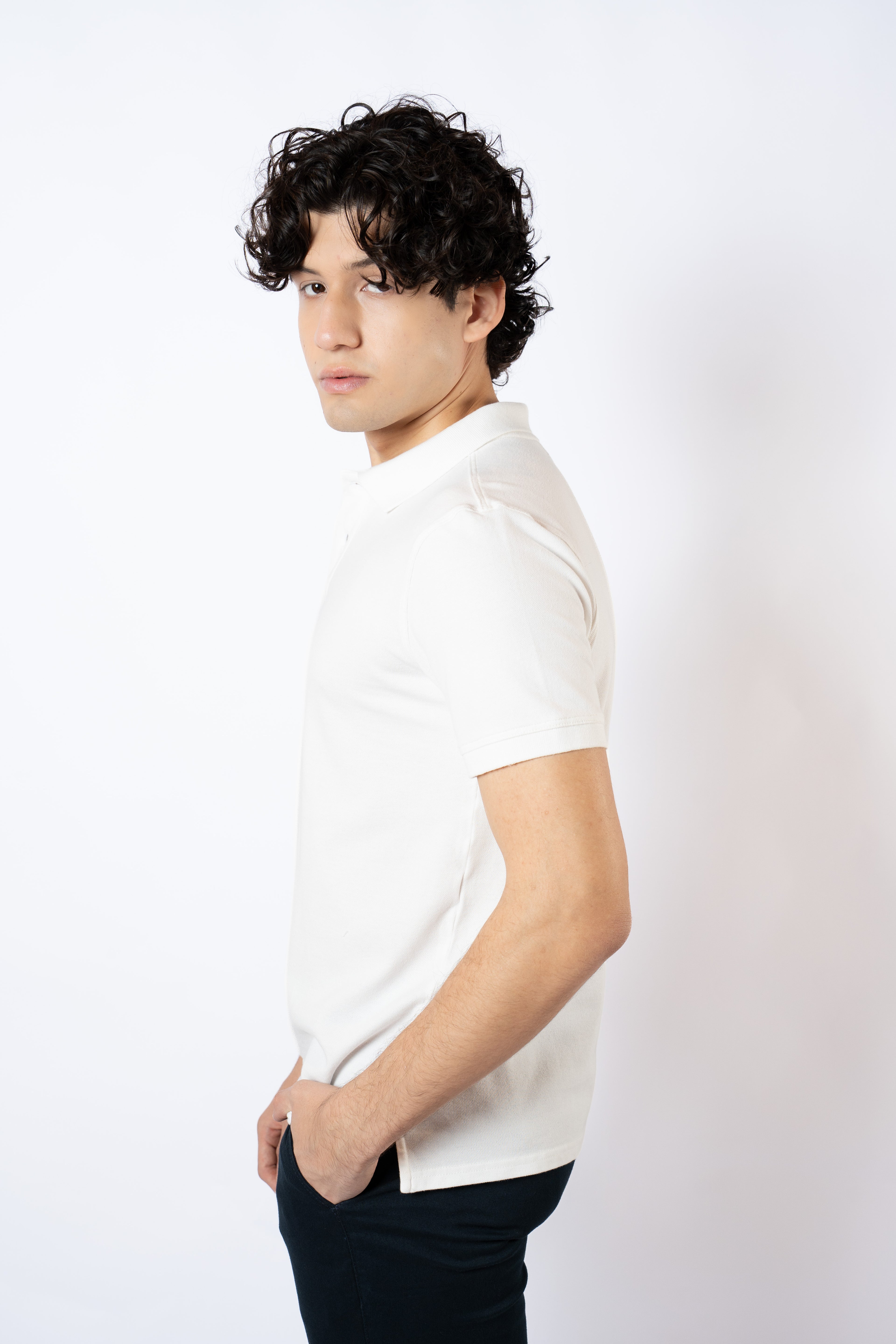 REMERA POLO BEN MARFIL