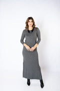 VESTIDO BRISA GRIS ANIMAL PRINT