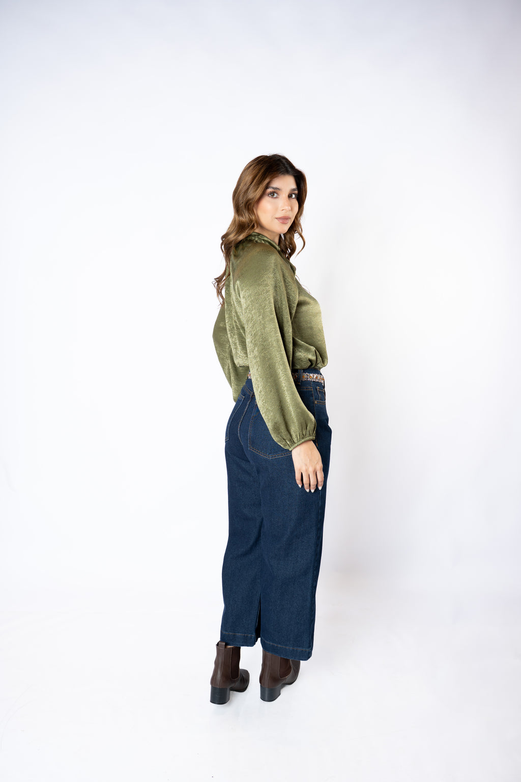 JEAN CROPPED CECILIA DARK BLUE
