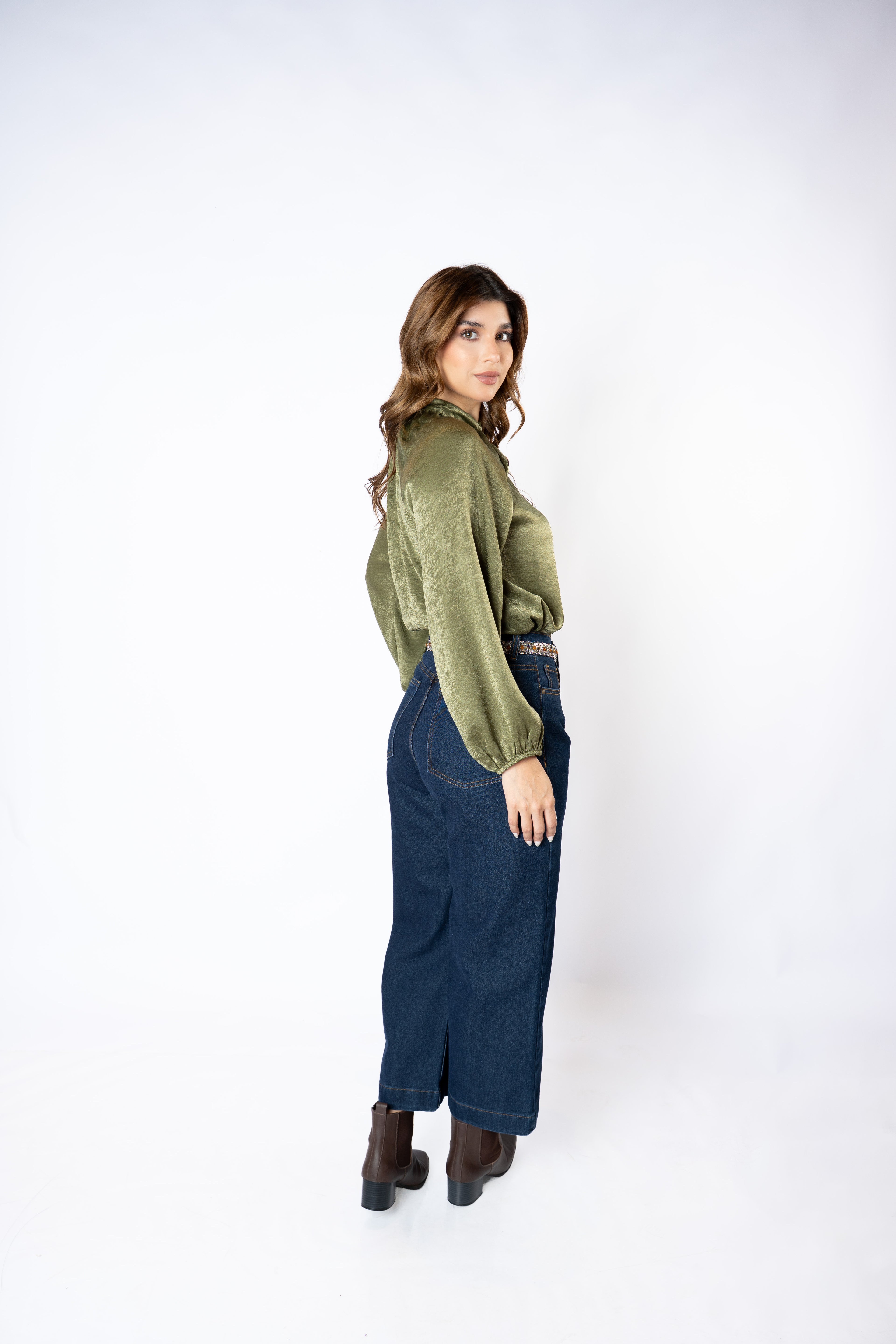 JEAN CROPPED CECILIA DARK BLUE