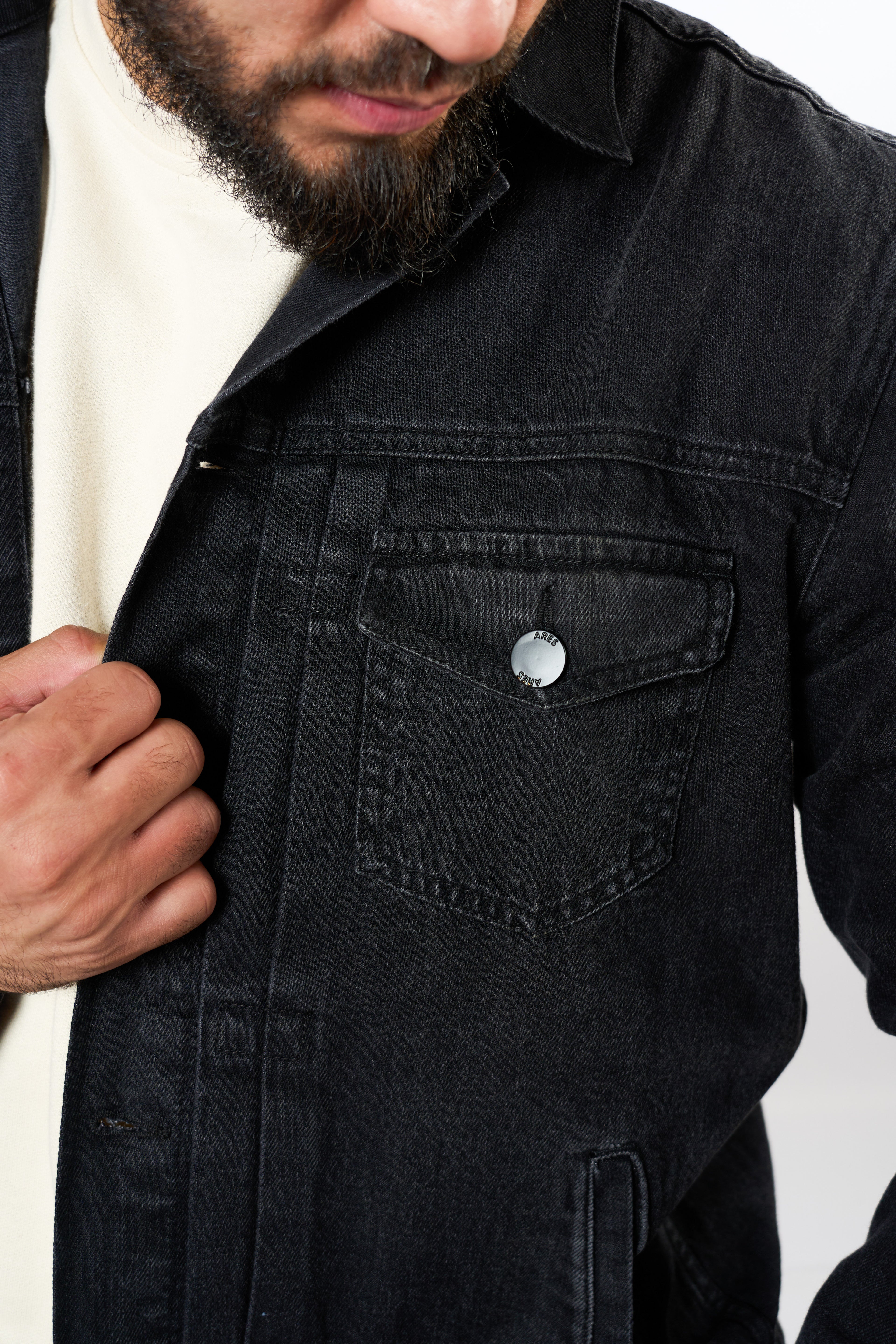 CAMPERA DENIM NEGRA