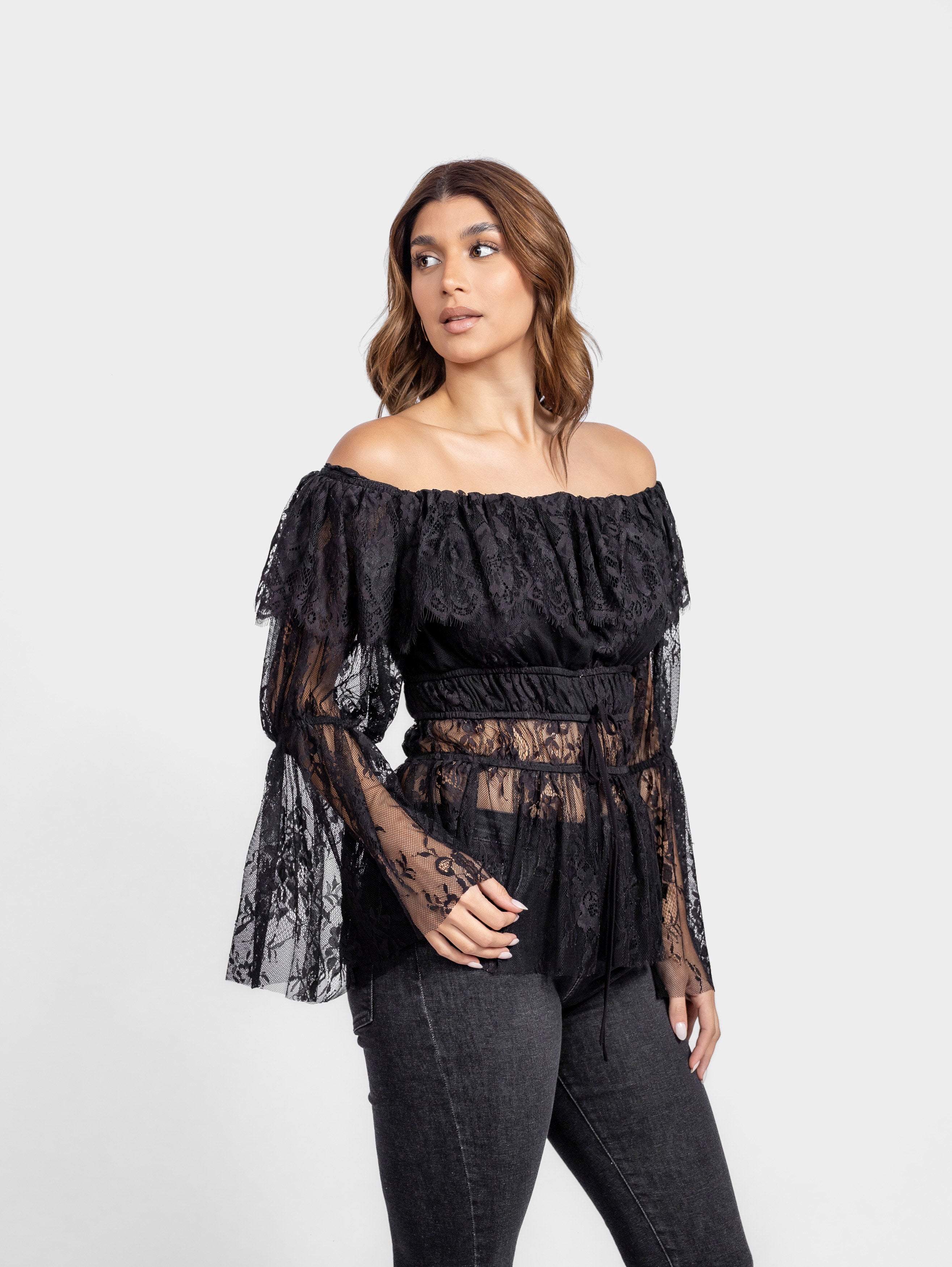 BLUSA ROMINA DE ENCAJE