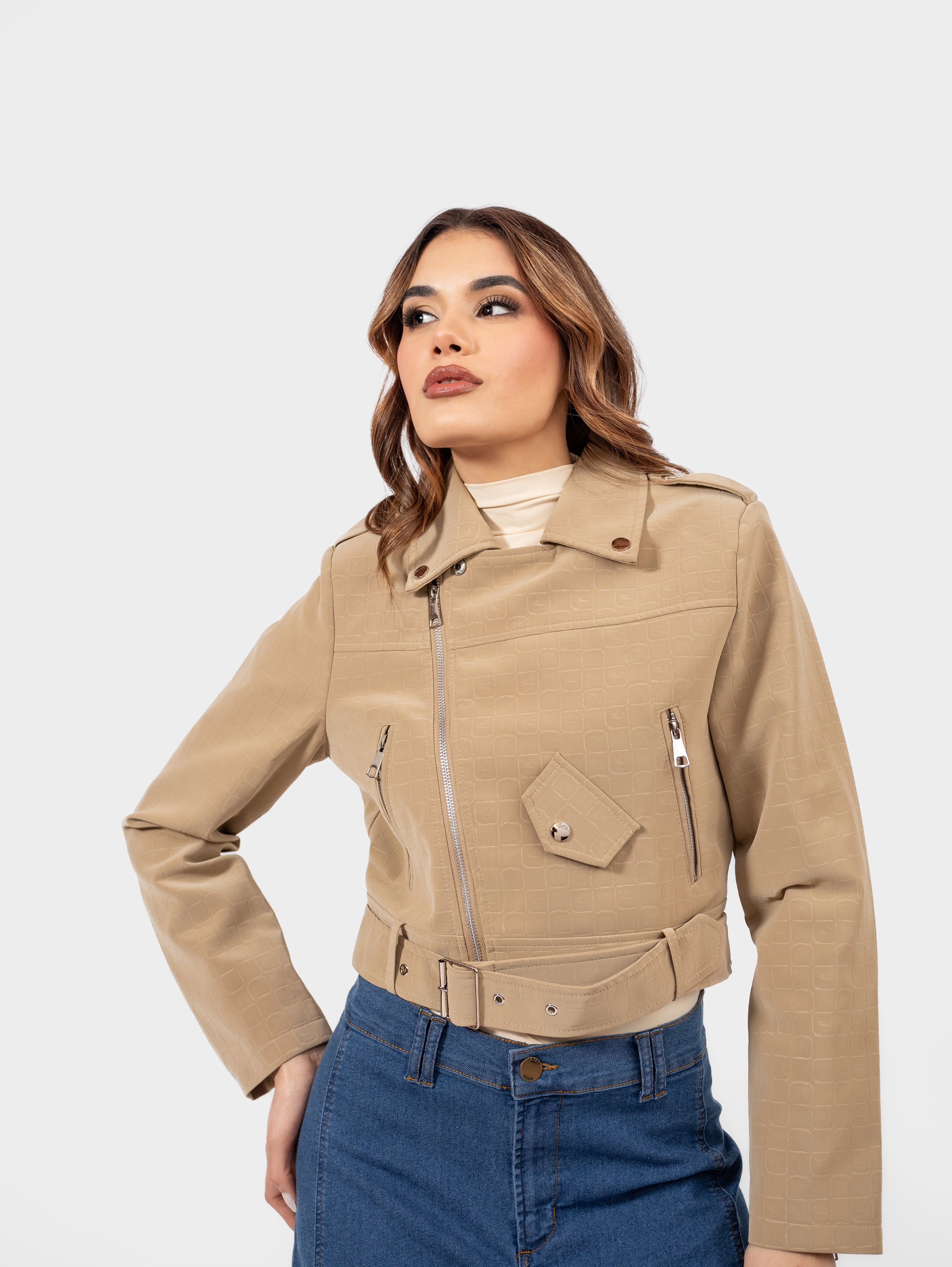 CAMPERA MOTERA BEIGE
