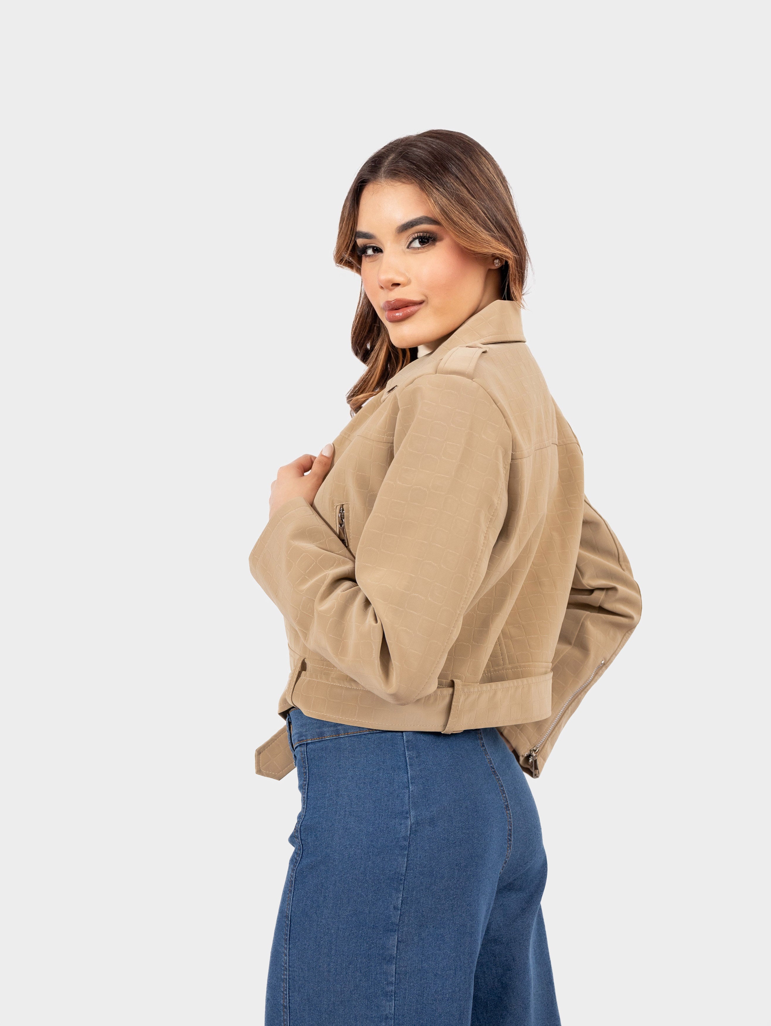 CAMPERA MOTERA BEIGE
