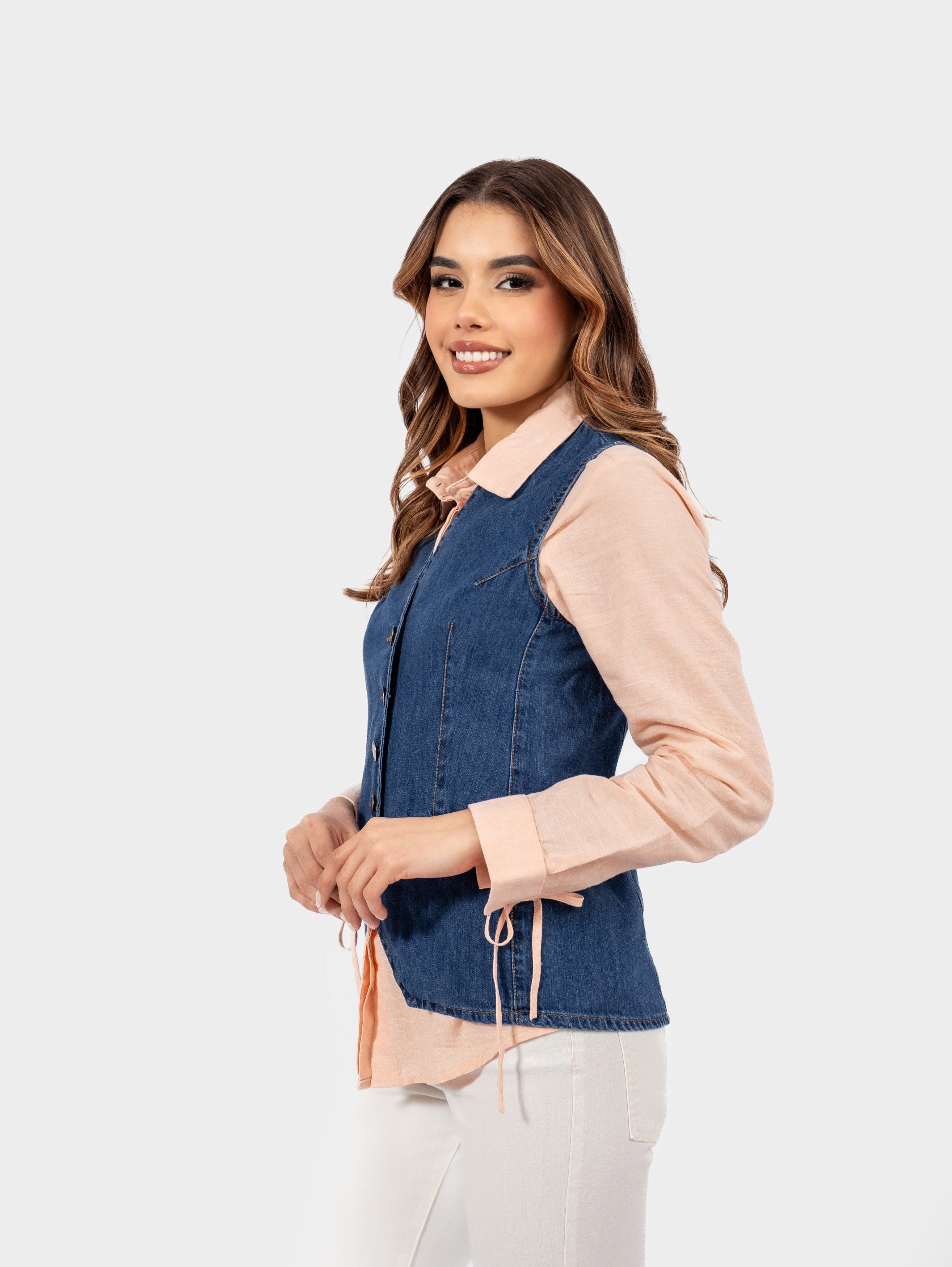 CHALECO DENIM MARINA