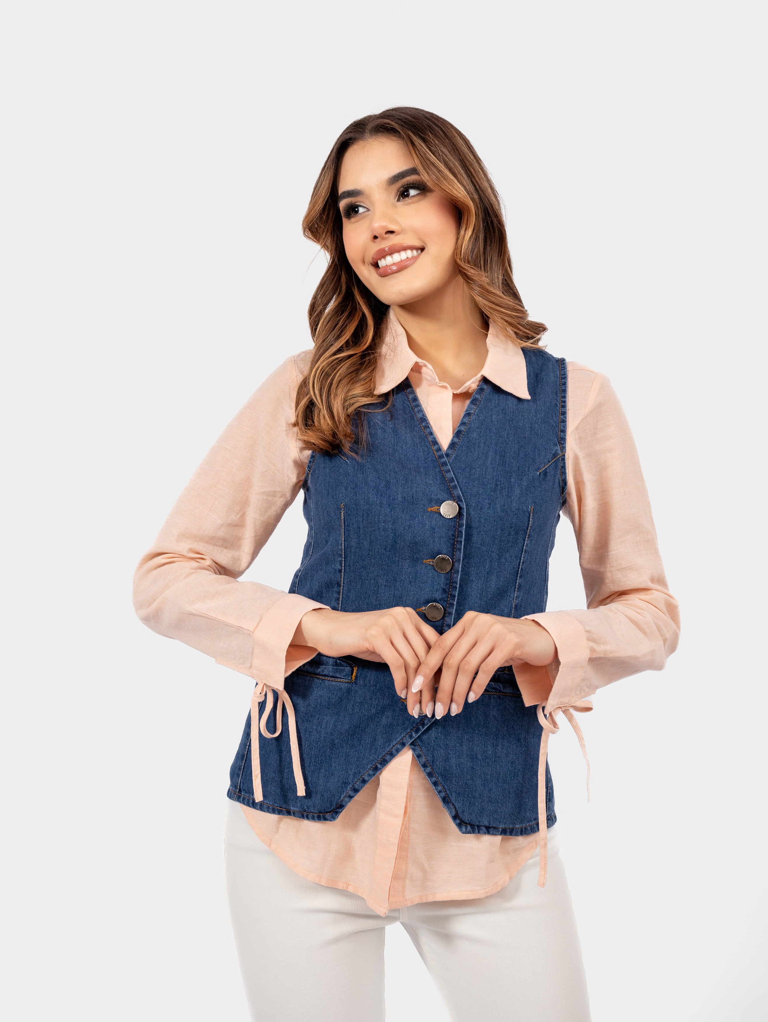 CHALECO DENIM MARINA