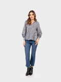 JEAN CROPPED FLARE BLUE