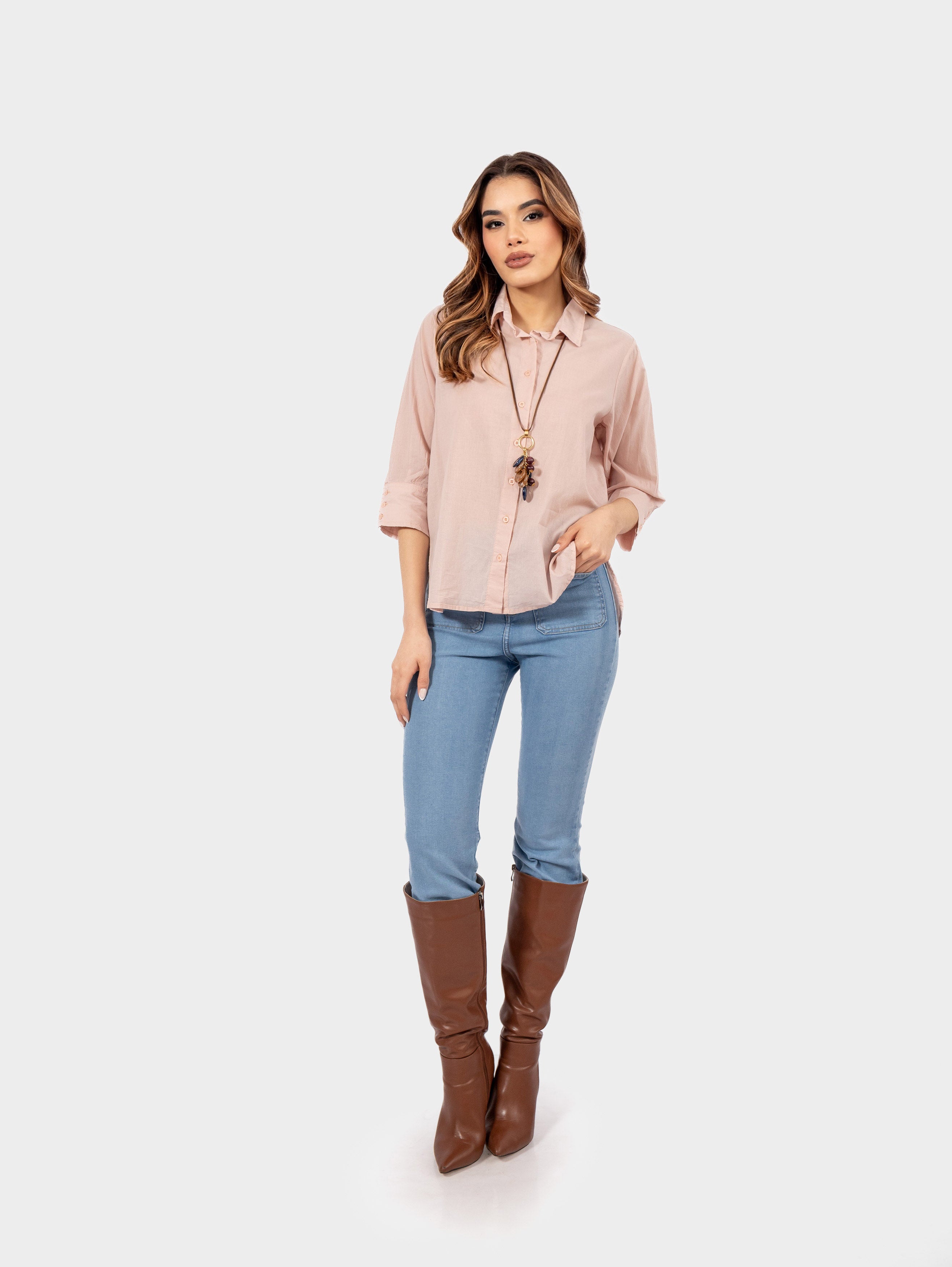 JEAN CROPPED FLARE BABY