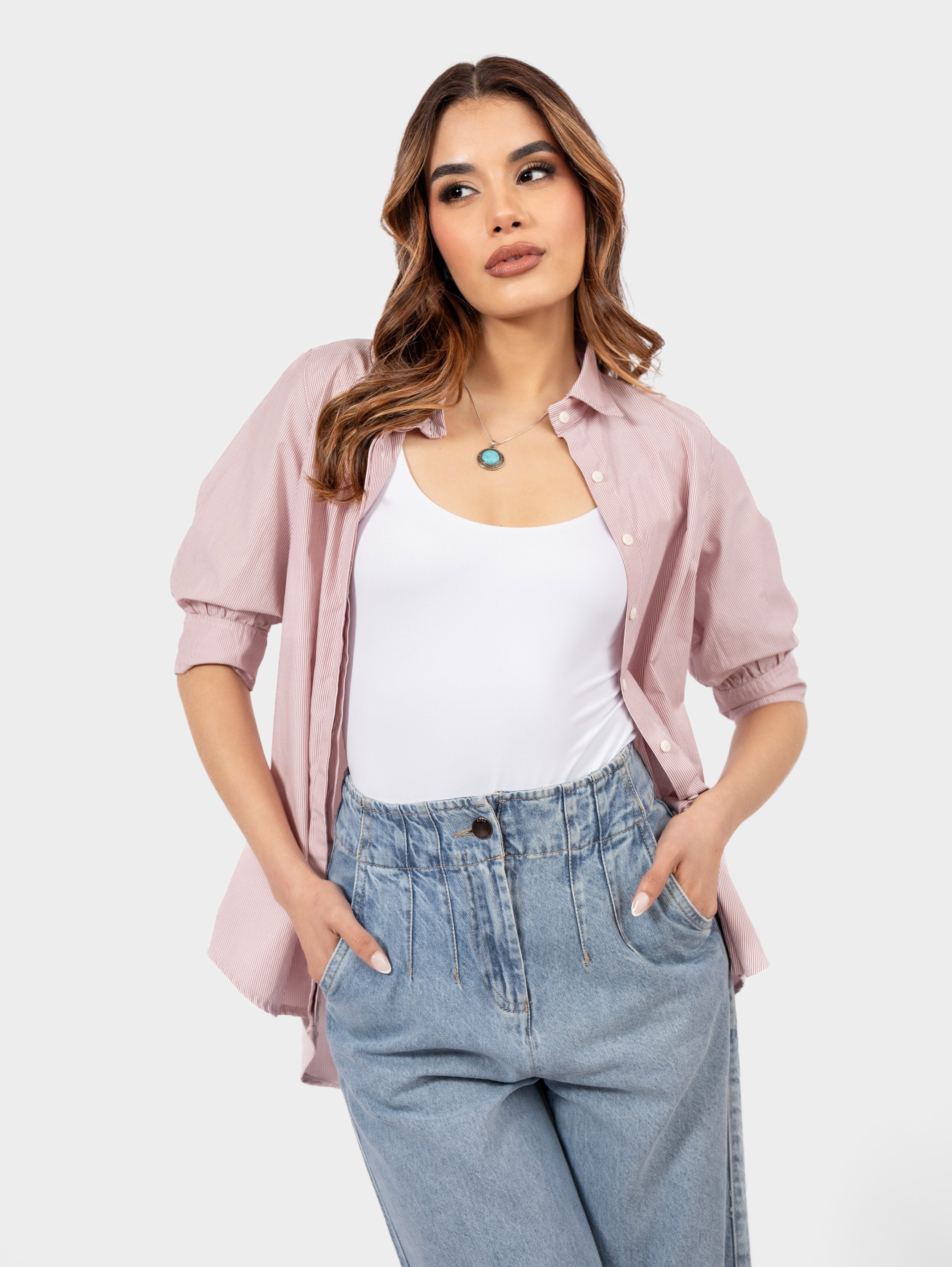 CAMISA CORAL RAYAS ROJAS
