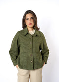 SACO SUEDE VERDE MUSGO