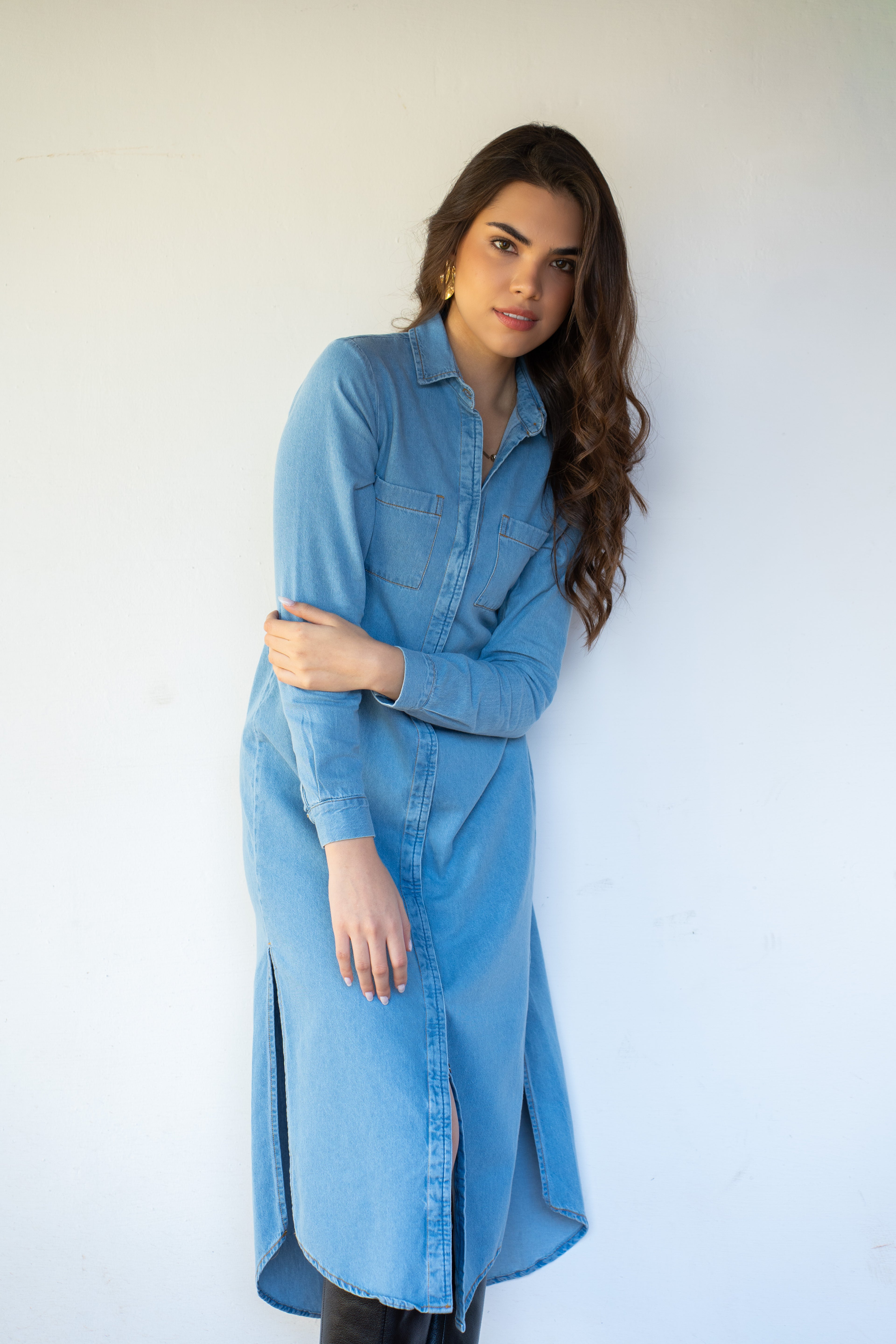 VESTIDO DENIM HORTENCIA SKY