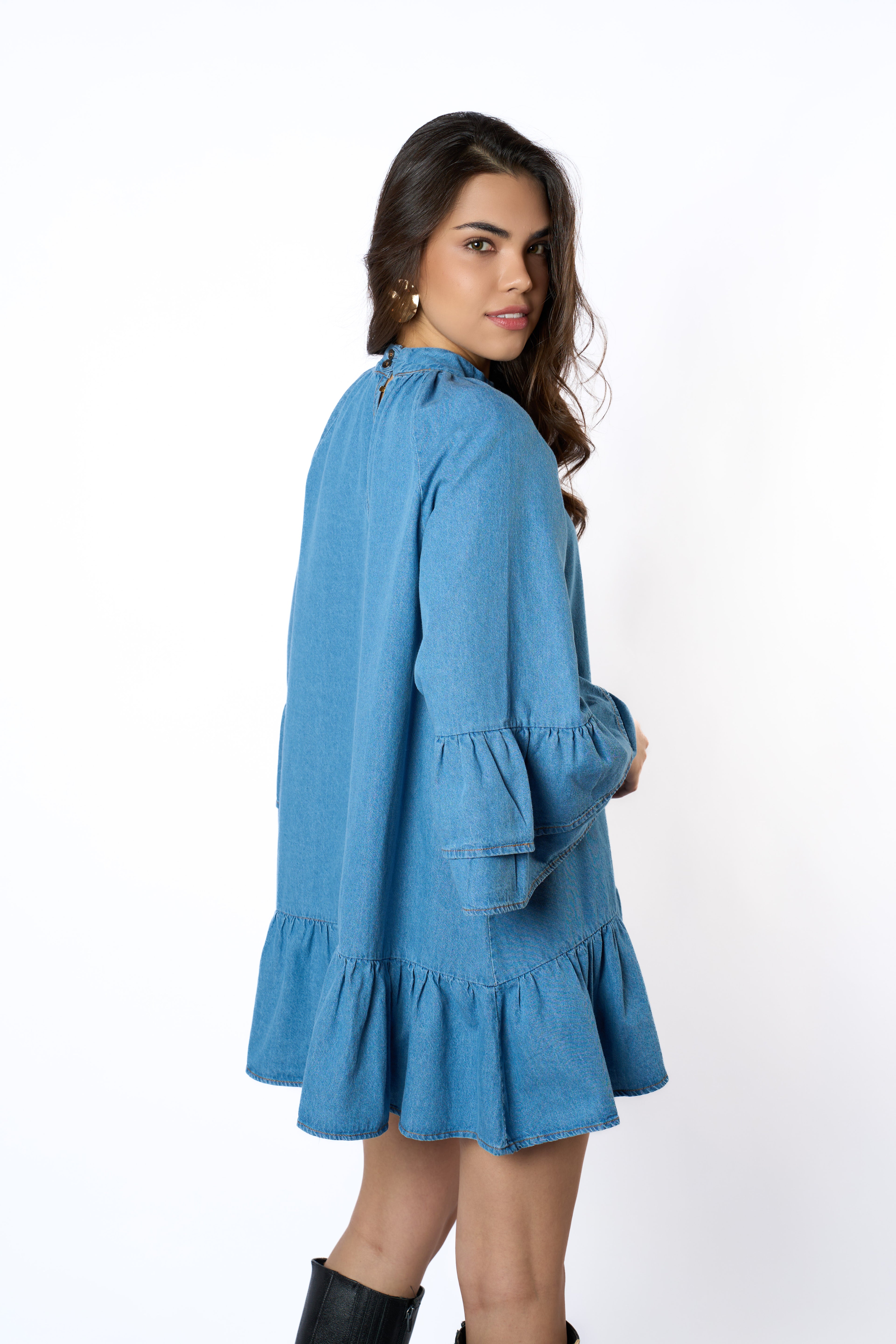 VESTIDO BABY DENIM BLUE