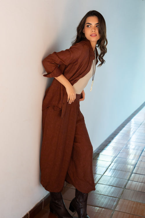 BABUCHA ARABIGA MARRÓN