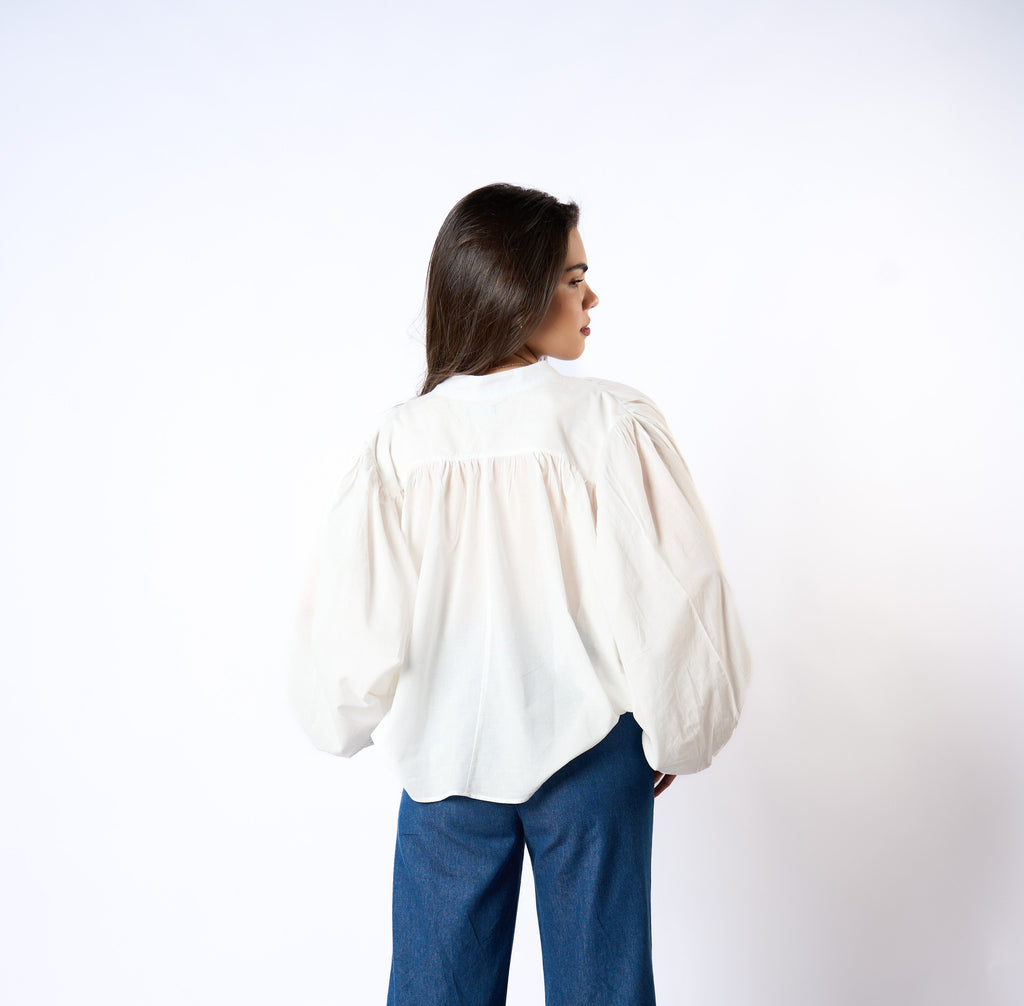 CAMISA OFELIA COTTON WHITE