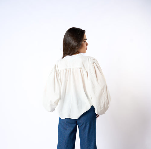 CAMISA OFELIA COTTON WHITE