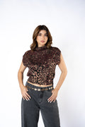 CHALECO ANIMAL CROPPED ADRIELLI