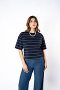 REMERA BOXY GIRL RAYAS